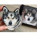 Custom pet portrait fridge magnet 