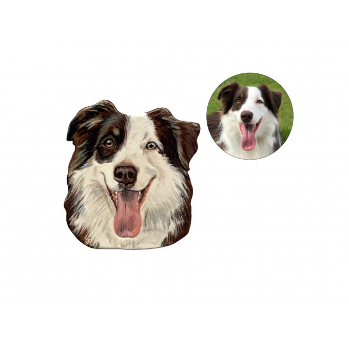 Custom pet portrait fridge magnet 