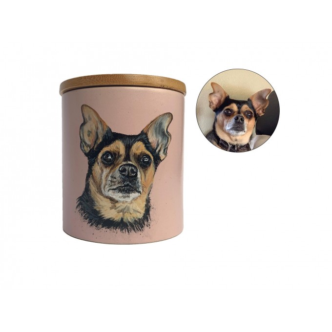Custom urn for cat or dog ashes weighing up to 30 lb
