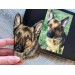 Custom pet portrait fridge magnet 